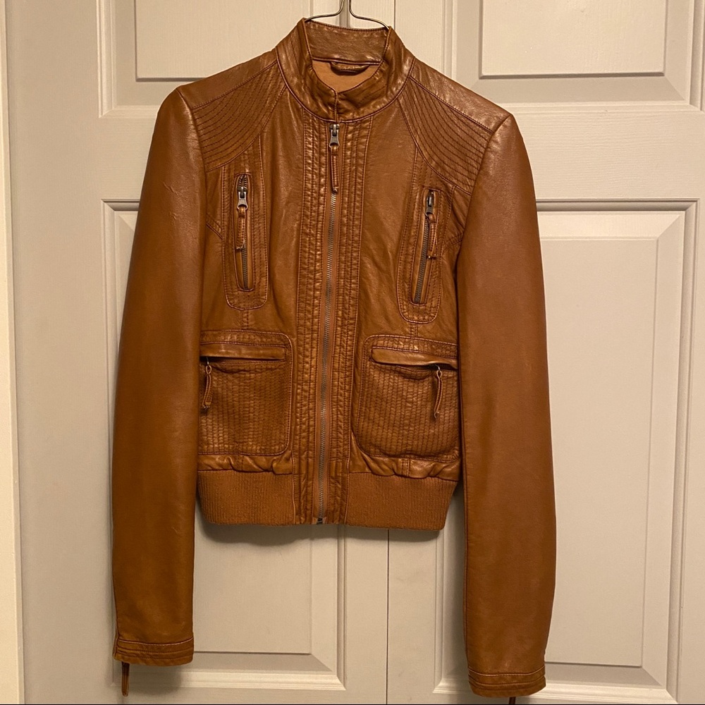 ASOS Brown Vegan Leather Jacket